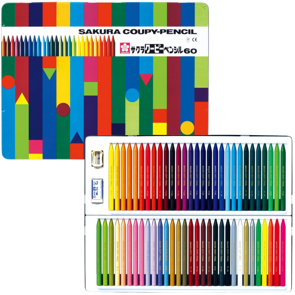 Lápis Integral Coupy Sakura 60 Cores